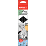 Kores crayon Grafitos, degr de duret: HB, triangulaire