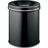 DURABLE corbeille  papier SAFE, ronde, 15 litres, noir