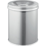 DURABLE corbeille  papier SAFE, rond, 15 litres, argent