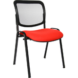 Topstar chaise de bureau "Net point Visit noir", rouge