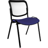 Topstar chaise de bureau "Net point Visit noir", bleu royal