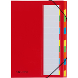 PAGNA trieur DESKORGANIZER Color, 12 poches, rouge