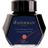 WATERMAN flacon d'encre, contenu: 50 ml en verre, rouge