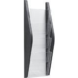 helit porte-brochures mural "the arc", a5 portrait, noir