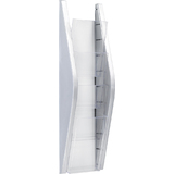 helit porte-brochures mural "the arc", 1/3 A4, argent