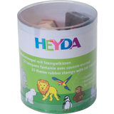 HEYDA kit de tampons  motifs "aminaux de zoo", en boite