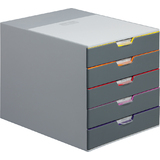 DURABLE module de classement VARICOLOR 5, avec 5 tiroirs