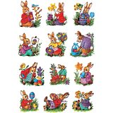 HERMA stickers de Pques decor "Lapins nostalgiques"