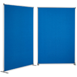 magnetoplan cloison de sparation, en textile, bleu, cadre