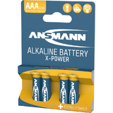 ANSMANN pile alcaline "X-Power", micro AAA, blister de 4