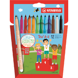 STABILO feutre Trio A-Z, tui en carton de 12