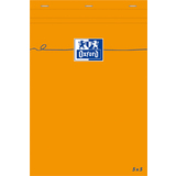 Oxford Bloc-notes, 85 x 120 mm, quadrill,80 feuilles,orange