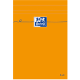 Oxford Bloc-notes, 110x170mm, quadrill, 80 feuilles, orange