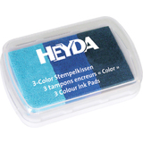 HEYDA tampons encreurs "3-Color" assortiment de bleu