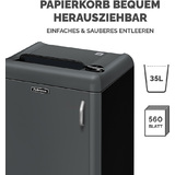 Fellowes destructeur de documents Fortishred 1050HS,particul