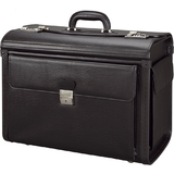 Alassio valise pour pilotes "VICENZA", simili cuir, noir