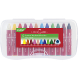 FABER-CASTELL craies triangulaires  la cire Jumbo, tui 12