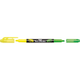 Pentel surligneur "TWIN CHECKER", 2 pointes, jaune / vert