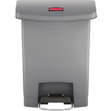 Rubbermaid collecteur  pdale slim Jim, 30 litres, gris