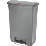 Rubbermaid collecteur  pdale slim Jim, 90 litres, gris