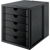 HAN module de classement SYSTEM box KARMA, 5 tiroirs, noir