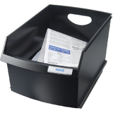 HAN bac  papier LOGO-DRIVE, polystyrne, 25 litres, noir