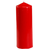 PAPSTAR bougie cylindrique, diamtre: 60 mm, rouge