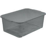 keeeper bac de rangement "wilma", gris transparent