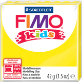FIMO kids Pte  modeler,  cuire au four, 42 g, jaune