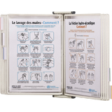 tarifold kit mural antibactrien STERIFOLD, A4, gris/blanc