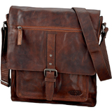 PRIDE&SOUL sac  bandoulire "ETHAN", cuir, marron