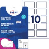 AVERY zweckform Etiquette pour badge, 80 x 50 mm, blanc