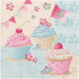 PAPSTAR serviette  motif "Birthday cup Cakes"