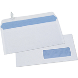 GPV enveloppes ECO, DL, 110 x 220 mm, avec fentre, blanc