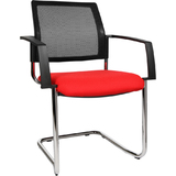 1opstar chaise de bureau "filet btob 20", rouge