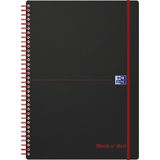 Oxford cahier  spirale Black n' Red, A4, quadrill, PP