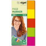 sigel marque-page repositionnable Fluo, 50 x 20 mm