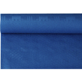PAPSTAR nappe damasse, (l)1,2 x (L)8 m, bleu fonc