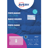 AVERY porte-badge avec pince combi, 90 x 54 mm