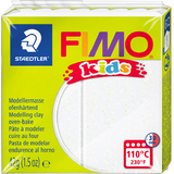 FIMO kids Pte  modeler,  cuire, blanc paillette, 42 g