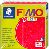 FIMO kids Pte  modeler,  cuire, 42 g, rouge paillette