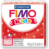 FIMO kids Pte  modeler,  cuire, 42 g, rouge paillette