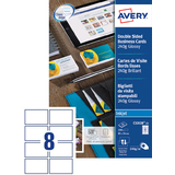 AVERY cartes de visite Quick&Clean, 240 g/m2, blanc brillant