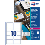 AVERY cartes de visite Quick&Clean, 220 g/m2, blanc satin