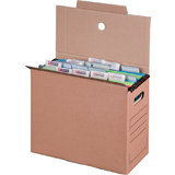 smartboxpro collecteur de dossier suspendu, marron, (l)160mm