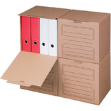 smartboxpro conteneur d'archives, couvercle frontal, marron