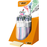 BIC stylo  bille rtractable 4 colours "Shine", dans un