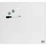 nobo tableau magntique en verre, (L)450 x (H)450 mm, blanc