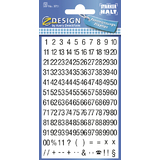 ZDesign home Stickers chiffres, chiffres 1  99 + 00, noir