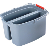 Rubbermaid seau double, 18 litres, PP, gris